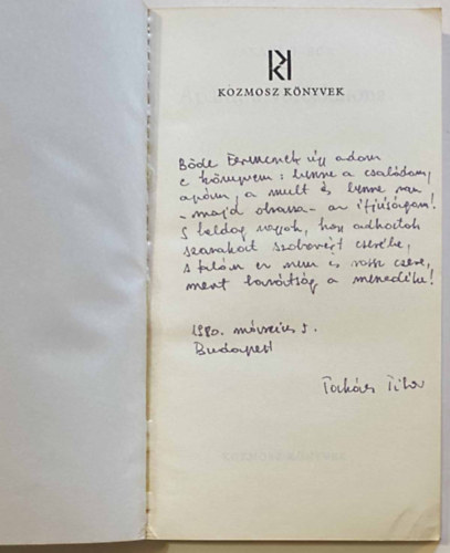 Takcs Tibor - Apm, a vrskatona (dediklt)