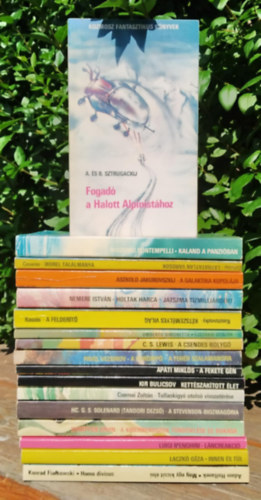 Nemere Istvn, C. S. Lewis, HC. G. S. Solenard  A. s B. Sztrugackij (Tandori Dezs) - 17 db-os KNYVMENT AJNLAT, fantasy: Mg egy kicsit lni/Homo divisus+Innen s tl+Lncreakci+A kiberneroszok tndklse s buksa+A Stevenson-biozmagria+Tollaskgy utols visszatrse+Kettszaktott let+A fekete gn+A fe