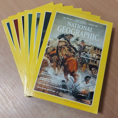 National Geographic - National Geographic 1986. janur, februr, mrcius, prilis, oktber, november, december (7 db. szrvnyszm)
