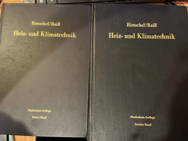 Rietschel Hermann -Wilhelm Rai� und H. Protz - Heiz- und Klimatechnik: Band 1-2