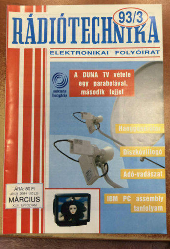 R�di�technika XLIII. �vfolyam 1993. 3. sz�m