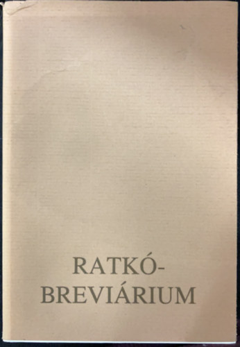 Magyar Jzsef - Ratk-brevirium