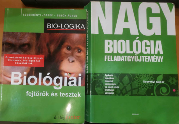 Szebernyi Jzsef, Sebk gnes, Szernyi Gbor - 2 db Nagy biolgia feladatgyjtemny + Biolgiai fejtrk s tesztek