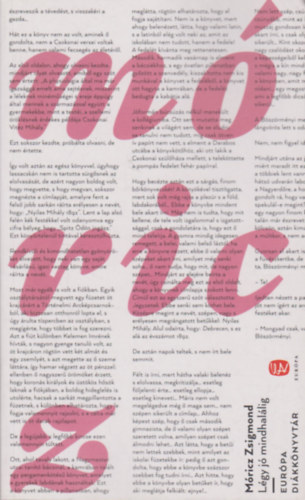 M�ricz Zsigmond - L�gy j� mindhal�lig - Eur�pa Di�kk�nyvt�r