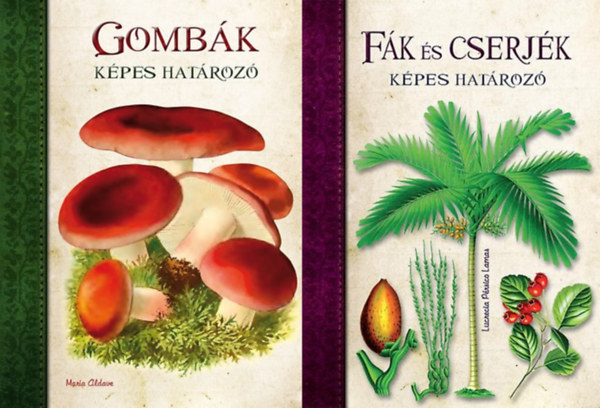 Lucrecia Pérsico Lamas María Aldave - 2 db köny a Képes határozók sorozatból: Gombák - Képes határozó + Fák és cserjék - Képes határozó