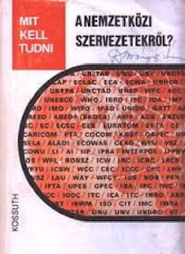 Hajnal-Hárs-Ravasz - Mit kell tudni a nemzetközi szervezetekről?