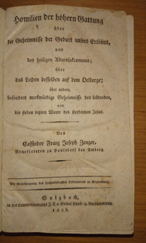 Homilien der hohern Gattung - die Geheimnisse der Geburt unsers Erlösers