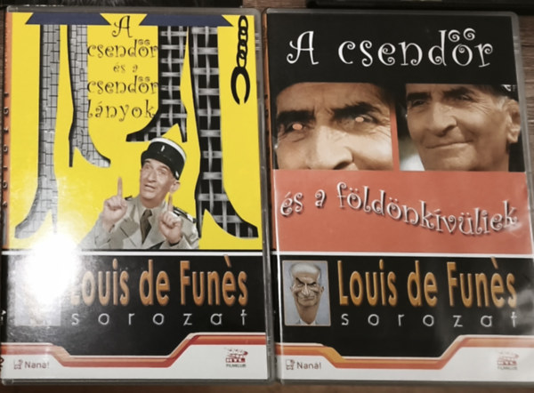 2db DVD a Louis de Funés sorozatból - A csendőr és a földönkívüliek, A csendőr és a csendőr lányok