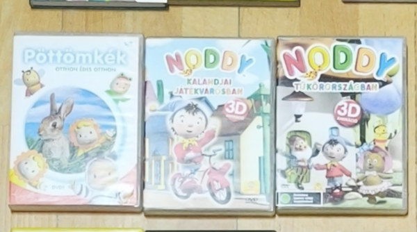 3db DVD a legkisebbeknek - P�tt�mk�k-Otthon �des otthon, Noddy kalandjai J�t�kv�rosban, Noddy T�k�rorsz�gban