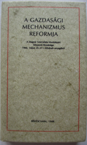 A gazdasgi mechanizmus reformja