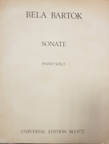 Bla Bartk - Sonate Piano Solo