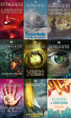 Arkagyij Sztrugackij, Borisz Sztrugackij Arkagyij �s Borisz Sztrugackij - 9 db Sztrugackij sci-fi: Kammerer-tril�gia (Lakott sziget + Bog�r a hangyabolyban + V�laszd az �letet) + A b�borsz�n� felh�k bolyg�ja + Hazat�r�s - Delel�, 22. sz�zad + Menek�l�si k�s�rlet + Nyugtalans�g + A k�rhozot