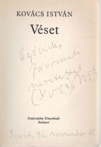 Kovcs Istvn - Vset