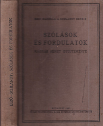 Br Izabella-Schlandt Henrik - Szlsok s fordulatok magyar-nmet gyjtemnye