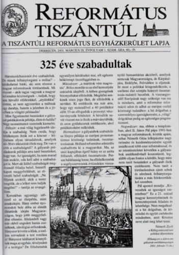 Ifj. Dr. Fekete Kroly - Reformtus Tiszntl 2001. vfolyam (teljes)