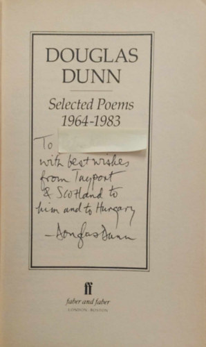 Douglas Dunn - Selected Poems 1964-1983