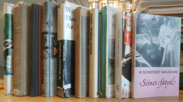 William Somerset Maugham - 10 db Maugham: Színes fátyol; Téli utazás; Színház; Catalina; Az oroszlánbőr; Akkor és most; A legsötétebb óra; Az ördög sarkantyúja; A végzet játékai; Egy távoli gyarmaton