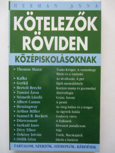 Herman Anna - Ktelezk rviden kzpiskolsoknak (Negyedik rsz)