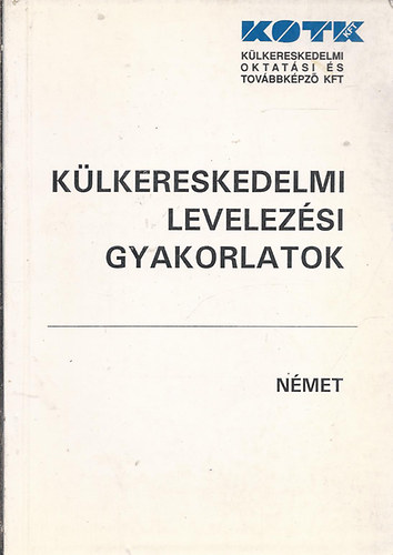 Zachneski Jzsefn - Klkereskedelmi levelezsi gyakorlatok - Nmet