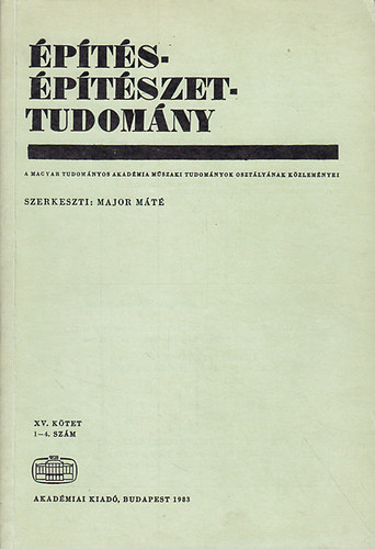 Major Mt  (szerk.) - pts- ptszettudomny XV./1-4. szm (1983)