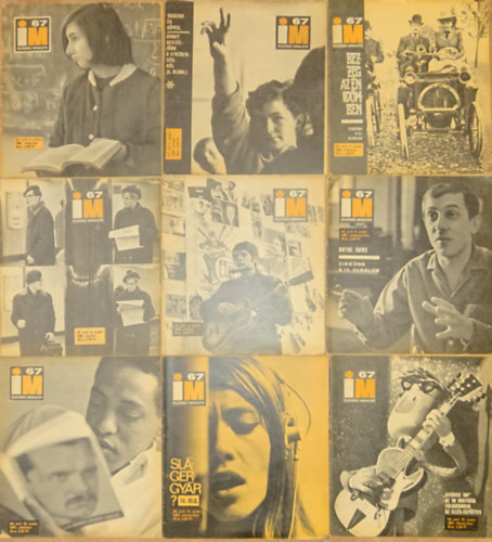 9 lapsz�m az Ifj�s�gi Magazin 1967-es �vfolyam�b�l: 1967 janu�r, febru�r, m�rcius, �prilis, m�jus, szeptember, okt�ber, november, december