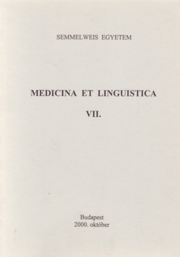 Medicina et Linguistica VII.