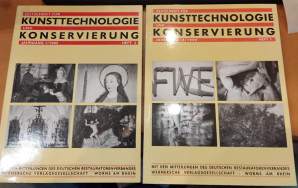 Wernersche - 2 db Zeitschrift f�r Kunsttechnologie und Konservierung (