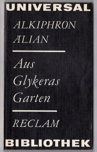 Alkiphron/lian - Aus Glykeras Garten