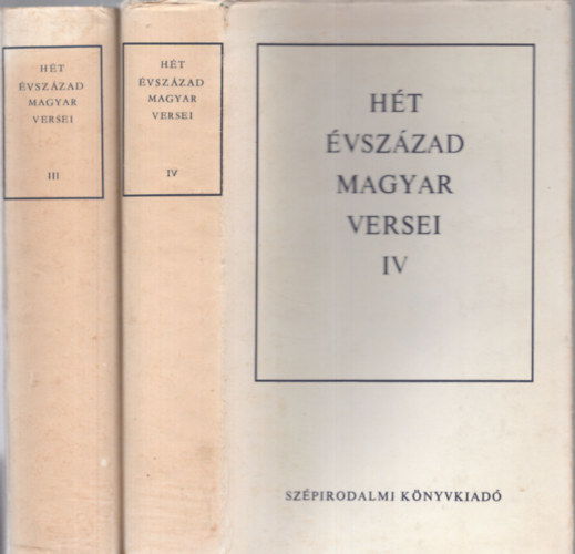 H�t �vsz�zad magyar versei III-IV.