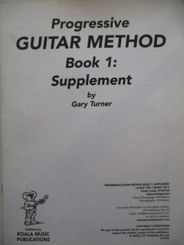 Gary Turner - Progressive guitar method book 1: Supplement