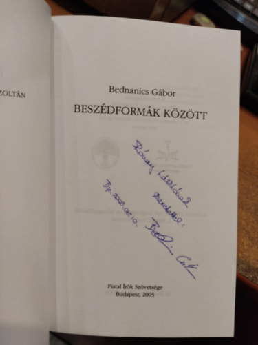Bednanics Gbor - Beszdformk kztt