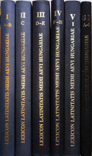 Lexicon Latinitatis Medii Aevi Hungariae / A magyarországi középkori latinság szótára I-V. + pótkötet