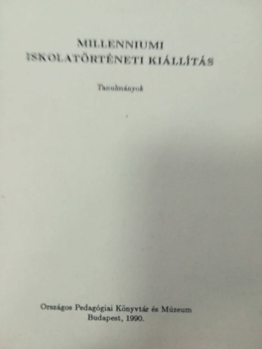 Millenniumi iskolatrtneti killts - Tanulmnyok
