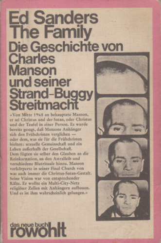 Ed Sanders - The Family - Die Geschichte von Charles Manson und seiner Strand-Buggy Streitmacht