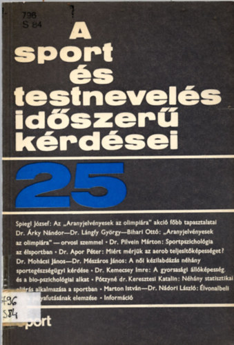 Dr. Ndori Lszl - Korszer edzs - elmleti alapok - A sport s testnevels idszer krdsei 25.