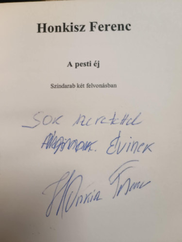 Honkisz Ferenc - A pesti éj