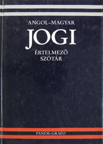 Panem Kft. - Angol-magyar jogi rtelmez sztr