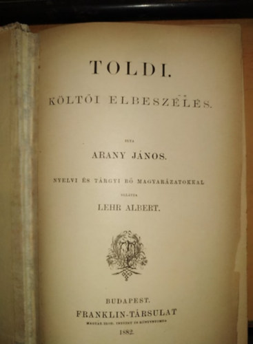 Arany Jnos - Toldi-klti elbeszls