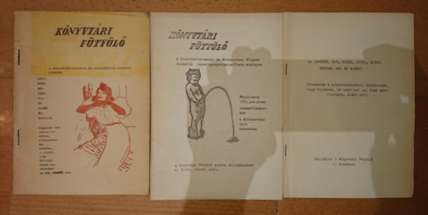 2 db K�nyvt�ri F�ty�l� + a a K�nyvt�rii F�ty�l� mell�klete a 3 sz�mhoz