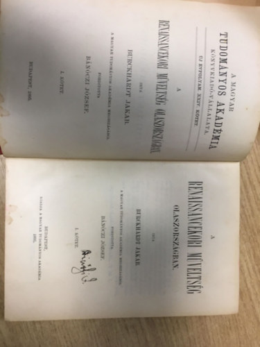 Burckhardt Jakab - A renaissancekori műveltség Olaszországban I.