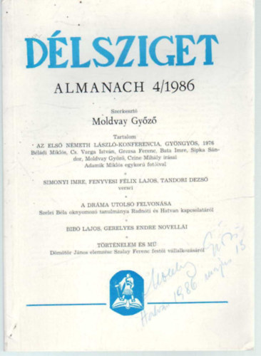 Moldvay Gy�z� szerk. - D�lsziget almanach 4/1986
