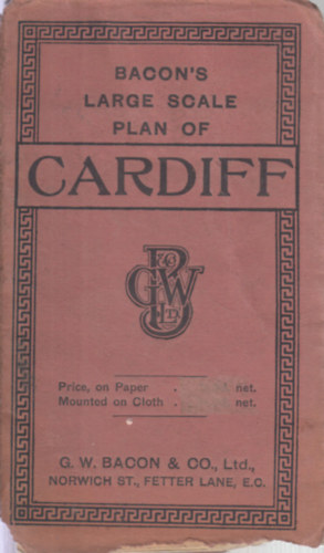 Bacon's Large Scale Plan of Cardiff