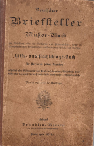 Deutscher Briefsteller - Levlrs ( nmet nyelv )