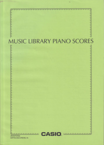 Music library piano scores