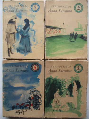 Lev Tolsztoj - Anna Karenina I-IV. \(olcsó könyvtár)