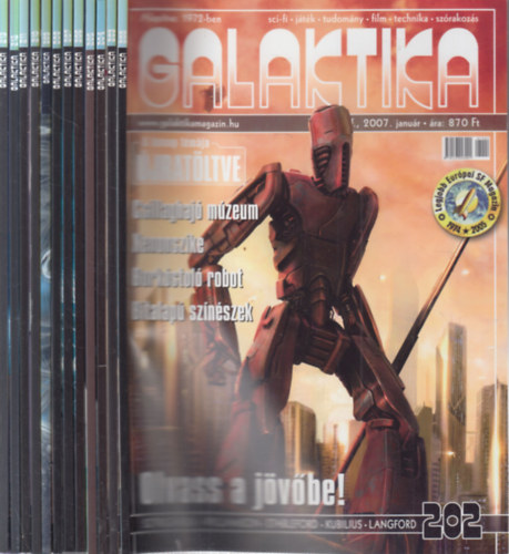 Burger Istv�n  (f�szerk.) - Galaktika 2007/1-12. (teljes �vfolyam, 202-213. sz�mok)