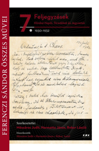 Harmatta János, Bokor László Mészáros Judit - Feljegyzések 1930-1932