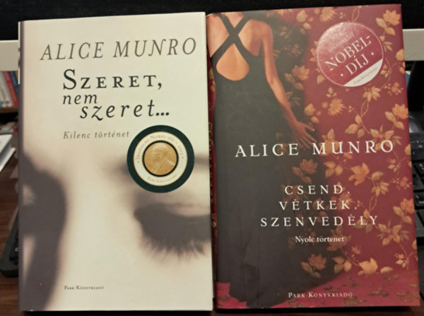 Alice Munro - 2 db Alice Munro: Csend, v�tkek, szenved�ly + Szeret, nem szeret...