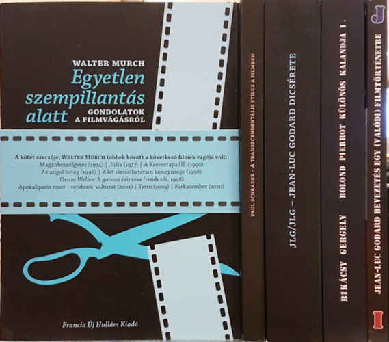 Szerzifilmes Knyvtr 1-4; 6. ktetek (5 db) Walter Murch; Paul Schrader; Jean-Luc Godard; Bikcsy Gergely