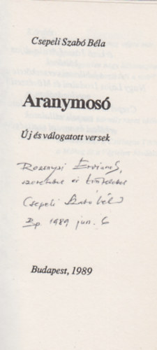 Csepeli Szab Bla - Aranymos